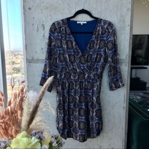 Daniel Rainn Aztec Tribal Print Mini Dress S